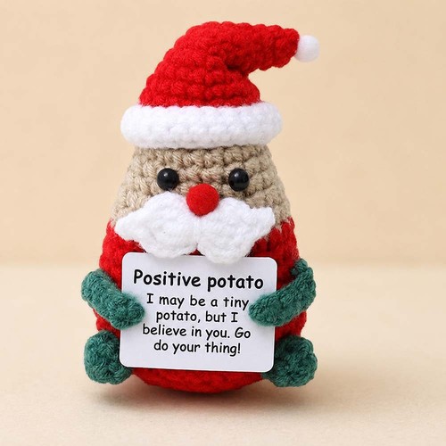 Positive crochet santa claus - positive,