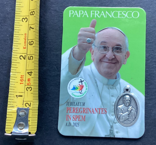 Pope francis laminated prayer - francis,