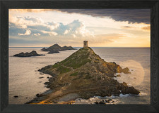 Coastal Tower at Sunset in