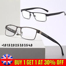 Mens Reading Glasses Designer Business Metal Readers +1.0 1.5 2.0 2.5 3.0 3.5 4