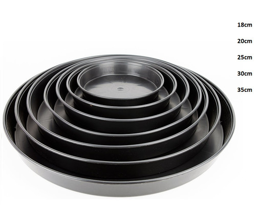 Plastic round saucers - round,