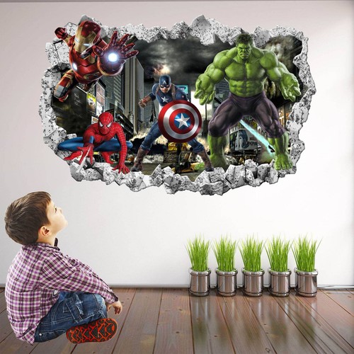 Superhero wall decal sticker - wall,