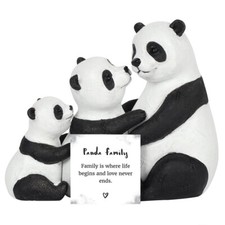 ANIMAL FAMILY PANDA FIGURINE