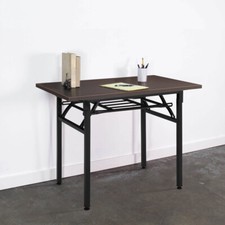 Folding Conference Table Laptop Computer Work Desk Home Office Writing Workbench