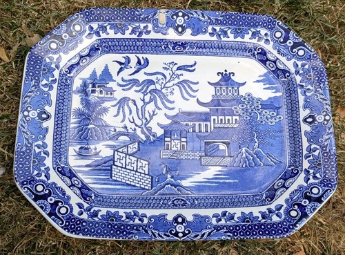 Burleigh ware willow pattern - ware,