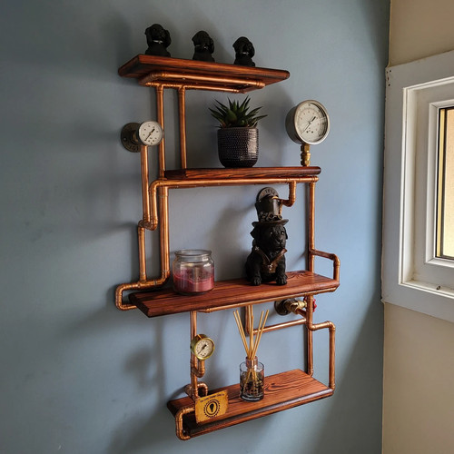 Steampunk shelving retro - shelving,