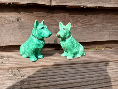Sylvac green scottie dog - green,