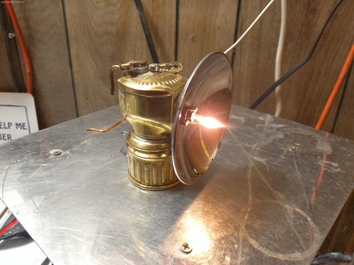 Working justrite carbide lamp - justrite,