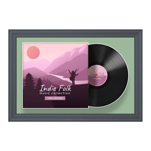 25x17 vinyl record - record, album