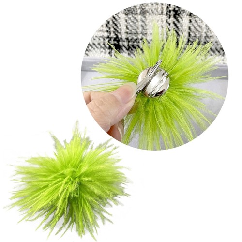 Ostrich feather brooch - feather,