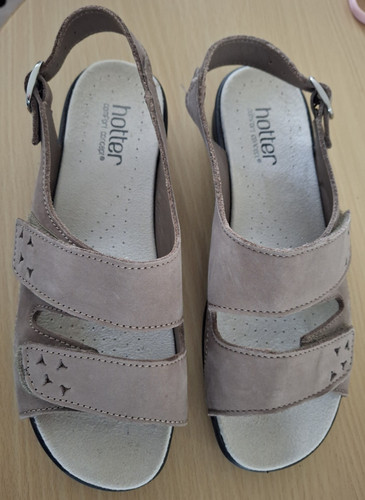 Hotter easy wide fit brown - hotter,