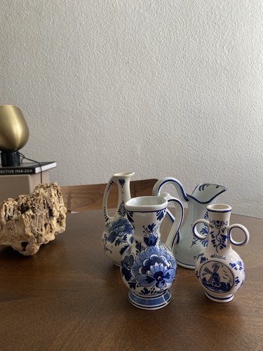 Vintage delft blue ceramic - 4,