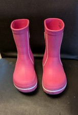 Child's Croc Wellies Size 12 In Pink