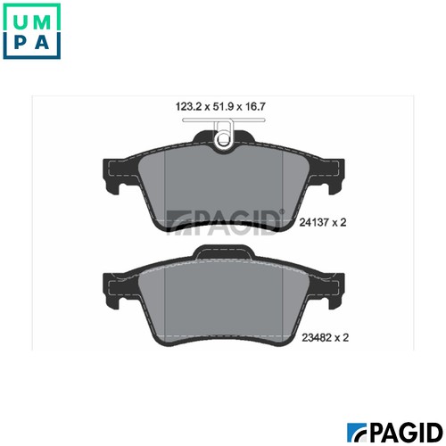 Brake pad set disc - pad,