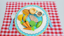 Orange Tree Toys Wooden Roast Dinner Set Pretend Play Food Age 3+