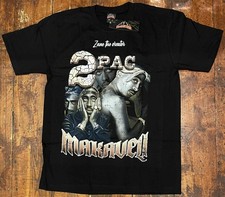Rock@Tees 2PAC (Tupac) Makaveli Double Sided T-shirt M (ts0652) (New)