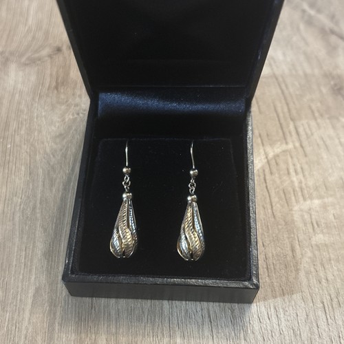 9ct gold earrings 375 - earrings,