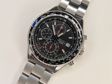 Seiko 'Flightmaster' Black