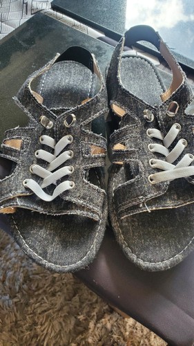 Ladies flat sandals black - ladies,