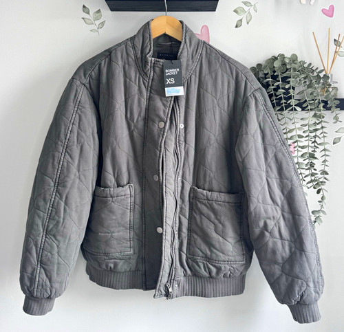 Primark denim grey quilted - co.,