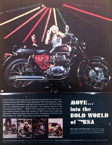 1968 bsa spitfire lightning - bsa,