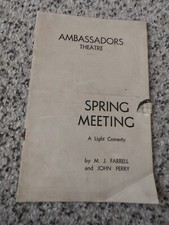 Ambassadors Theatre - Spring Meeting  - Margaret Rutherford 1938 - Gielgud