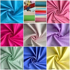 Plain Coloured Polycotton