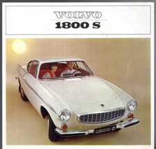 Volvo 1800 S Coupe 1964-1965 UK Market Foldout Sales Brochure P1800