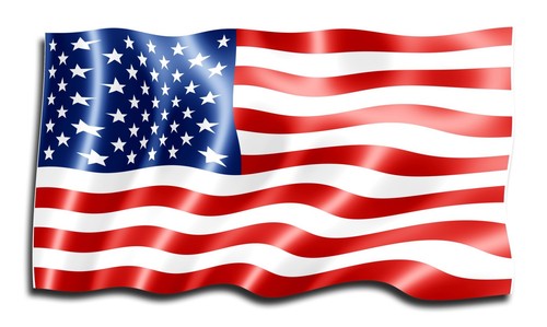 American flag travel - rv,