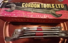 Set of 5 Boxed Vintage Gordon Whitworth Spanner Set. 3/4 to 7/18.  FREE POSTAGE