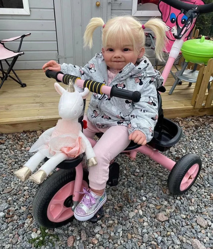 Painted toddler girl - painted,