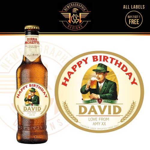 Personalised italian lager - personalised,