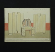 Original Art Deco Furniture Designs for the Bedroom by WG Hilling, c. 1930s