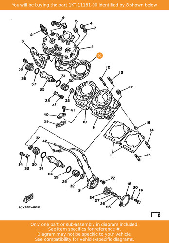 Yamaha gasket cylinder head - yamaha,