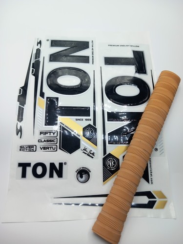 Cricket bat sticker embossed - cricket,