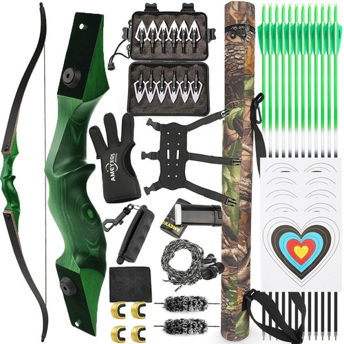 Recurve bow arrow set - bow,
