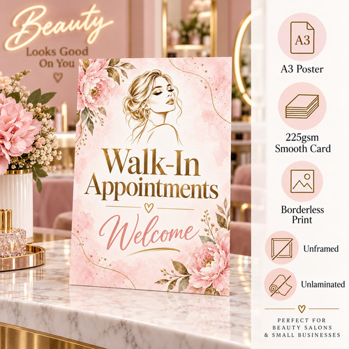 Walk appointments beauty - walk-in,