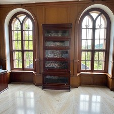 Five Tier Glazed Sectional Barrister's Bookcase 1920's