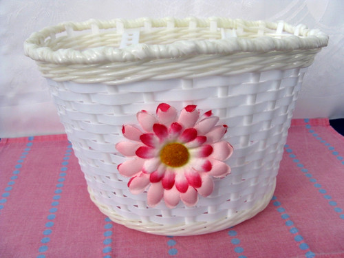 Girls bicycle bike woven white - girls,