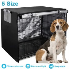 5 Sizes Pet Dog Cage Cover Waterproof Heavy Duty Durable Puppy Cat Crate Cover