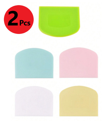 Dough scraper pack dual - pack, of
