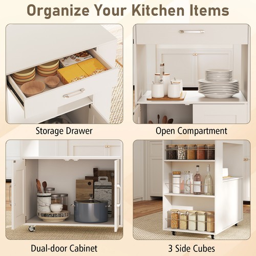 Wheeled kitchen island - island, on