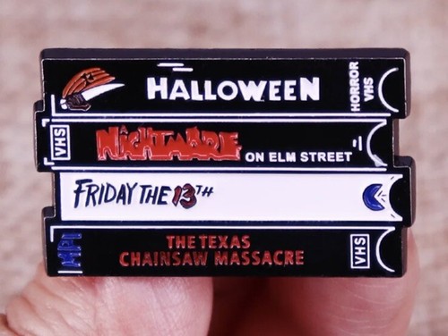 Vhs video nasties pin - vhs,