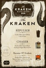 Kraken Rum Cocktail Menu Aged