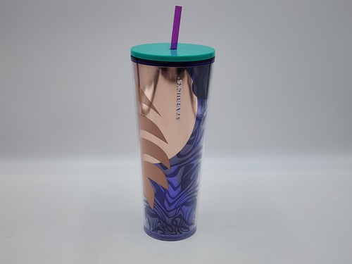 Starbucks peach purple - starbucks, blue