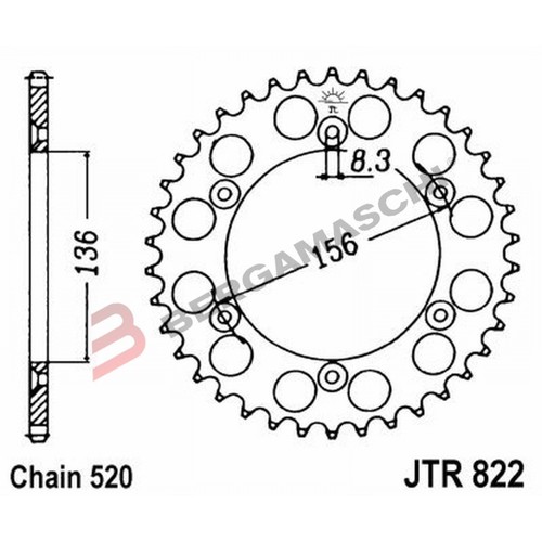 Crown 822 z52 for - for, husqvarna