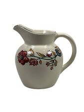 Vintage 80's Camargue Jug 15.5cm Cream Ceramic & Floral Design The Boots Company