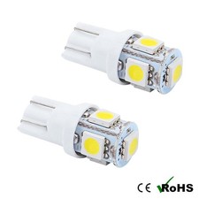 2 x Cool White 6v Capless Side