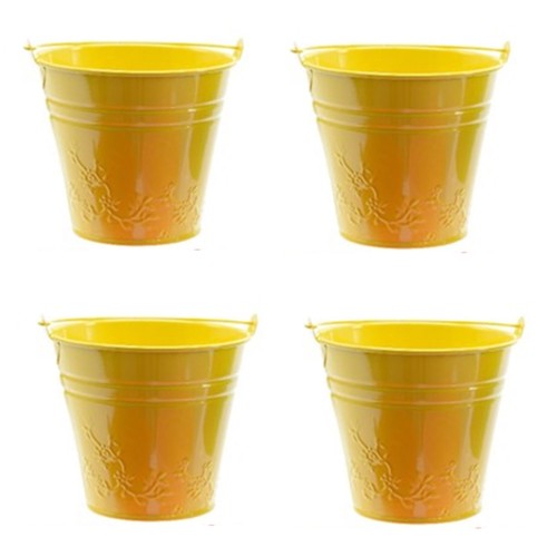 Kids metal bucket planter - 4,