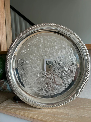 Vintage ornate silver plated - vintage,